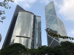 12A Skyscrapers towering overhead include ICBC and Bank Of China Tower from Hong Kong Park